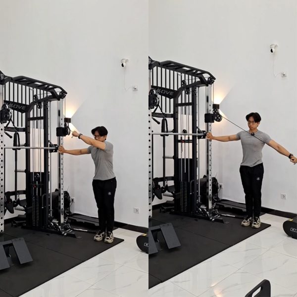 Rear Shoulder - Single Arm Cable Rear Delt Fly