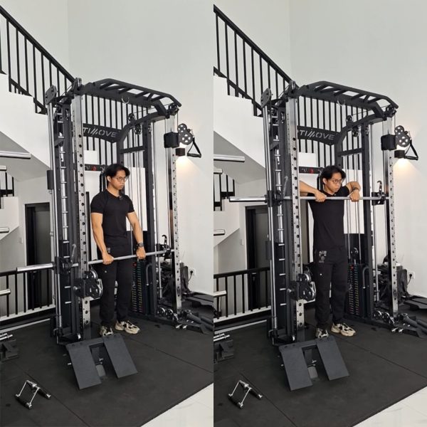 Rear Shoulder – Upright Row Smith Machine (Standing)